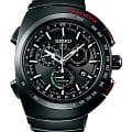 Seiko Seiko Astron GPS Solar SSE121J1  SSE121J1  мужские часы черный циферблат, браслет  — вид спереди