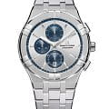 Maurice Lacroix Maurice Lacroix Aikon Quartz Chronograph AI1118-SS002-230-1  AI1118-SS002-230-1 кварцевые мужские часы серебристый циферблат, браслет нержавеющая сталь — вид спереди