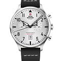 Swiss Military by Chrono Swiss Military by Chrono Vintage Chronograph SM34098.06  SM34098.06 кварцевые мужские часы белый циферблат, браслет кожаный — вид спереди