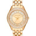 Michael Kors Michael Kors Harlowe MK4709  MK4709 кварцевые женские часы золотой циферблат, браслет нержавеющая сталь с pvd-покрытием — вид спереди