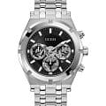 Guess Guess GW0260G1  GW0260G1 кварцевые мужские часы черный циферблат, браслет нержавеющая сталь — вид спереди