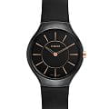 Rado Rado True Thinline R27742159  R27742159 кварцевые женские часы черный циферблат, браслет каучук — вид спереди