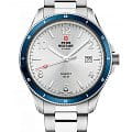 Swiss Military by Chrono Swiss Military by Chrono SM34096.02  SM34096.02 кварцевые мужские часы  белый циферблат, браслет нержавеющая сталь — вид спереди