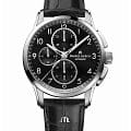 Maurice Lacroix Maurice Lacroix Pontos Chronograph PT6388-SS001-320-2  PT6388-SS001-320-2 механические мужские часы серебристый циферблат, браслет кожаный — вид спереди