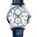 Maurice Lacroix Maurice Lacroix Pontos Chronograph PT6388-SS001-120-4  PT6388-SS001-120-4 механические мужские часы белый циферблат, браслет кожаный — вид спереди