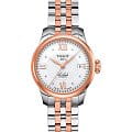 Tissot Tissot Le Locle Automatic Lady T41.2.183.16 Le Locle Automatic T41218316 механические женские часы белый циферблат, браслет сталь c pvd покрытием — вид спереди
