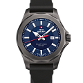 Swiss Military by Chrono Swiss Military by Chrono Solar Power SMS34073.08  SMS34073.08 кварцевые мужские часы синий циферблат, браслет кожаный — вид спереди