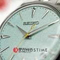 Seiko Seiko Presage Cocktail Time SRPL63J1 механические женские часы часы крупный план зеленый циферблата