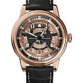 Aviator Aviator Douglas Day Date V.3.36.2.289.4  V.3.36.2.289.4 механические мужские часы цветной циферблат, браслет кожаный — вид спереди