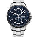 Maurice Lacroix Maurice Lacroix Pontos Chronograph 43mm PT6038-SSL22-430-1  PT6038-SSL22-430-1 механические мужские часы синий циферблат, браслет нержавеющая сталь — вид спереди