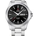 Swiss Military by Chrono Swiss Military by Chrono Day Date SMP36040.22  SMP36040.22 кварцевые мужские часы синий циферблат, браслет нержавеющая сталь — вид спереди