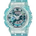 Casio Casio G-Shock GMA-S110VW-2ADR  GMA-S110VW-2ADR электронные женские часы голубой циферблат, браслет пластик — вид спереди