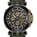 Tissot Tissot T-Race Automatic Chronograph T115.427.37.091.00 T Race T1154273709100 механические мужские часы коричневый циферблат, браслет каучук — вид спереди