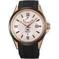 Orient Orient FD0K001W (FFD0K001W)  FFD0K001W механические мужские часы белый циферблат, браслет  — вид спереди