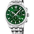 Candino Candino Chronograph C4744/3  C4744/3 кварцевые мужские часы зеленый циферблат, браслет нержавеющая сталь — вид спереди