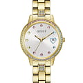 Guess Guess Dress GW0657L2  GW0657L2 кварцевые женские часы белый циферблат, браслет нержавеющая сталь с ip-покрытием — вид спереди