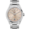 TAG Heuer TAG Heuer Carrera Date WBN231A.BA0001  WBN231A.BA0001 механические женские часы розовый циферблат, браслет нержавеющая сталь — вид спереди