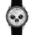 Jacques Lemans Jacques Lemans Derby 1-2204Q  1-2204Q механические мужские часы серебристый циферблат, браслет кожаный — вид спереди