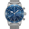 Breitling Breitling Superocean Heritage Chronograph 44 A13313161C1A1  A13313161C1A1 механические мужские часы синий циферблат, браслет нержавеющая сталь — вид спереди