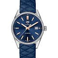 TAG Heuer TAG Heuer Carrera WAR1114.FC6391  WAR1114.FC6391 кварцевые женские часы синий циферблат, браслет кожаный — вид спереди