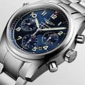 Longines Longines Spirit L3.820.4.93.6 механические мужские часы часы крупный план синий циферблата