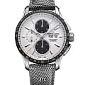 Maurice Lacroix Maurice Lacroix Pontos Chronograph 43mm PT6038-SSL24-130-2  PT6038-SSL24-130-2 механические мужские часы белый циферблат, браслет нейлон — вид спереди