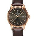 Certina Certina Heritage DS Powermatic 80 C038.407.36.087.00  C0384073608700 механические мужские часы коричневый циферблат, браслет кожаный — вид спереди