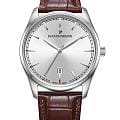 Jacques Philippe Jacques Philippe Odina JPQGS621123  JPQGS621123 кварцевые мужские часы серебристый циферблат, браслет кожаный — вид спереди