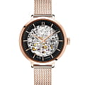 Pierre Lannier Pierre Lannier Automatic 313B938  313B938 механические женские часы черный циферблат, браслет нержавеющая сталь с pvd-покрытием — вид спереди
