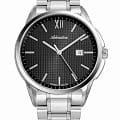 Adriatica Adriatica Pairs A1290.5166Q  A1290.5166Q кварцевые мужские часы черный циферблат, браслет нержавеющая сталь — вид спереди
