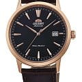Orient Orient Automatic RA-AC0F03B  RA-AC0F03B механические мужские часы черный циферблат, браслет кожаный — вид спереди