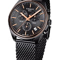 Tissot Tissot PR 100 Сhronograph T101.417.23.061.00, t-classic швейцария мужские часы на браслете сталь c pvd покрытием боковой вид