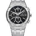 Maurice Lacroix Maurice Lacroix Aikon Quartz Chronograph AI1118-SS002-330-1  AI1118-SS002-330-1 кварцевые мужские часы черный циферблат, браслет нержавеющая сталь — вид спереди