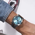 Guess Guess GW0265G11 кварцевые мужские часы часы крупный план синий циферблата