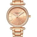 Stuhrling Stuhrling Aria 3905.5  3905.5 кварцевые женские часы золотой циферблат, браслет нержавеющая сталь с pvd-покрытием — вид спереди
