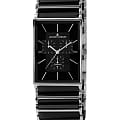 Jacques Lemans Jacques Lemans 1-1900A  1-1900A кварцевые мужские часы черный циферблат, браслет сталь с ip покрытием + керамика — вид спереди
