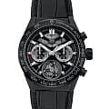 TAG Heuer TAG Heuer Carrera CAR5A90.FC6415  CAR5A90.FC6415 механические мужские часы черный циферблат, браслет кожаный — вид спереди