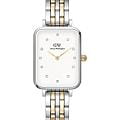 Daniel Wellington Daniel Wellington Quadro DW00100625  DW00100625 кварцевые женские часы белый циферблат, браслет нержавеющая сталь с pvd-покрытием — вид спереди