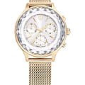 Swarovski Swarovski Nova Chrono 5677500  5677500 кварцевые женские часы серебристый циферблат, браслет нержавеющая сталь с pvd-покрытием — вид спереди