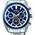 Seiko Seiko Astron GPS Solar SSH045J1  SSH045J1 кварцевые мужские часы синий циферблат, браслет нержавеющая сталь — вид спереди