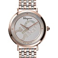 Salvatore Ferragamo Salvatore Ferragamo chic SFYH00521  SFYH00521 кварцевые женские часы серебристый циферблат, браслет сталь c pvd покрытием — вид спереди