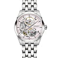 Hamilton Hamilton Jazzmaster Viewmatic Skeleton Lady Auto H32405171  H32405171 механические женские часы перламутровый циферблат, браслет нержавеющая сталь — вид спереди