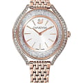 Swarovski Swarovski Crystalline Aura 5519459  5519459 кварцевые женские часы белый циферблат, браслет нержавеющая сталь с pvd-покрытием — вид спереди