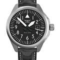 Aviator Aviator Airacobra V.1.38.0.315.4  V.1.38.0.315.4 кварцевые мужские часы  черный циферблат, браслет кожаный — вид спереди