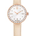 Swarovski Swarovski Certa 5672968  5672968 кварцевые женские часы белый циферблат, браслет кожаный — вид спереди