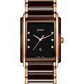 Rado Rado Integral R20219722  R20219722 кварцевые мужские часы коричневый циферблат, браслет сталь + pvd + керамика — вид спереди