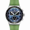Swatch Swatch I New Chrono YVS531  YVS531 кварцевые мужские часы синий циферблат, браслет резина — вид спереди