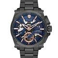 Wainer Wainer Bach WA.25250-E  WA.25250-E механические мужские часы синий циферблат, браслет нержавеющая сталь с pvd-покрытием — вид спереди