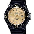 Casio Casio Collection LRW-200H-9EVDF (LRW-200H-9E)  LRW-200H-9E кварцевые женские часы золотой циферблат, браслет пластик — вид спереди