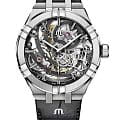 Maurice Lacroix Maurice Lacroix Aikon Automatic AI6028-SS001-030-1  AI6028-SS001-030-1 механические мужские часы цветной циферблат, браслет кожаный — вид спереди